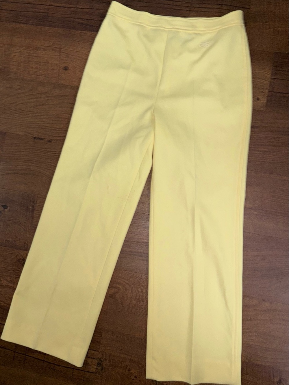 Givenchy Light Yellow Wide-Leg Pull-On Pants